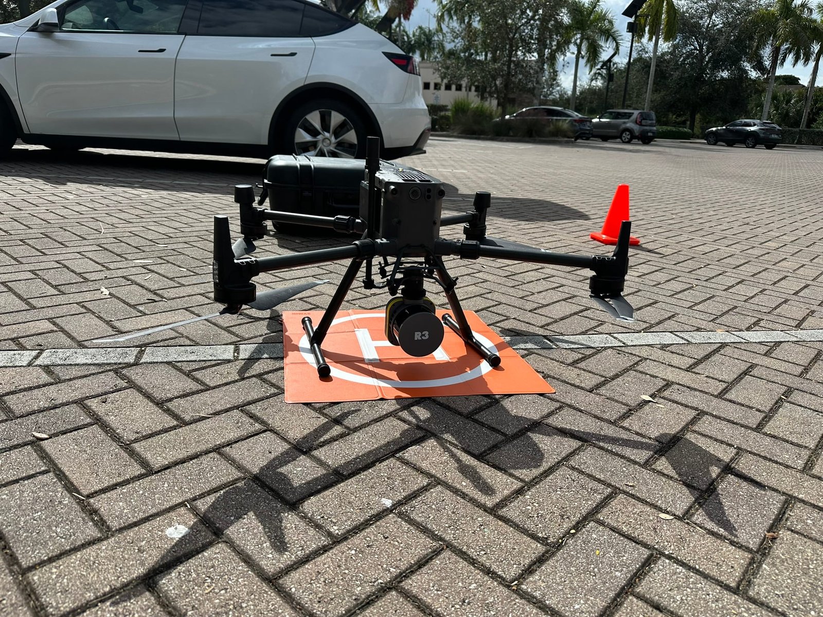 Drone Matrice LiDAR gimbal closeup