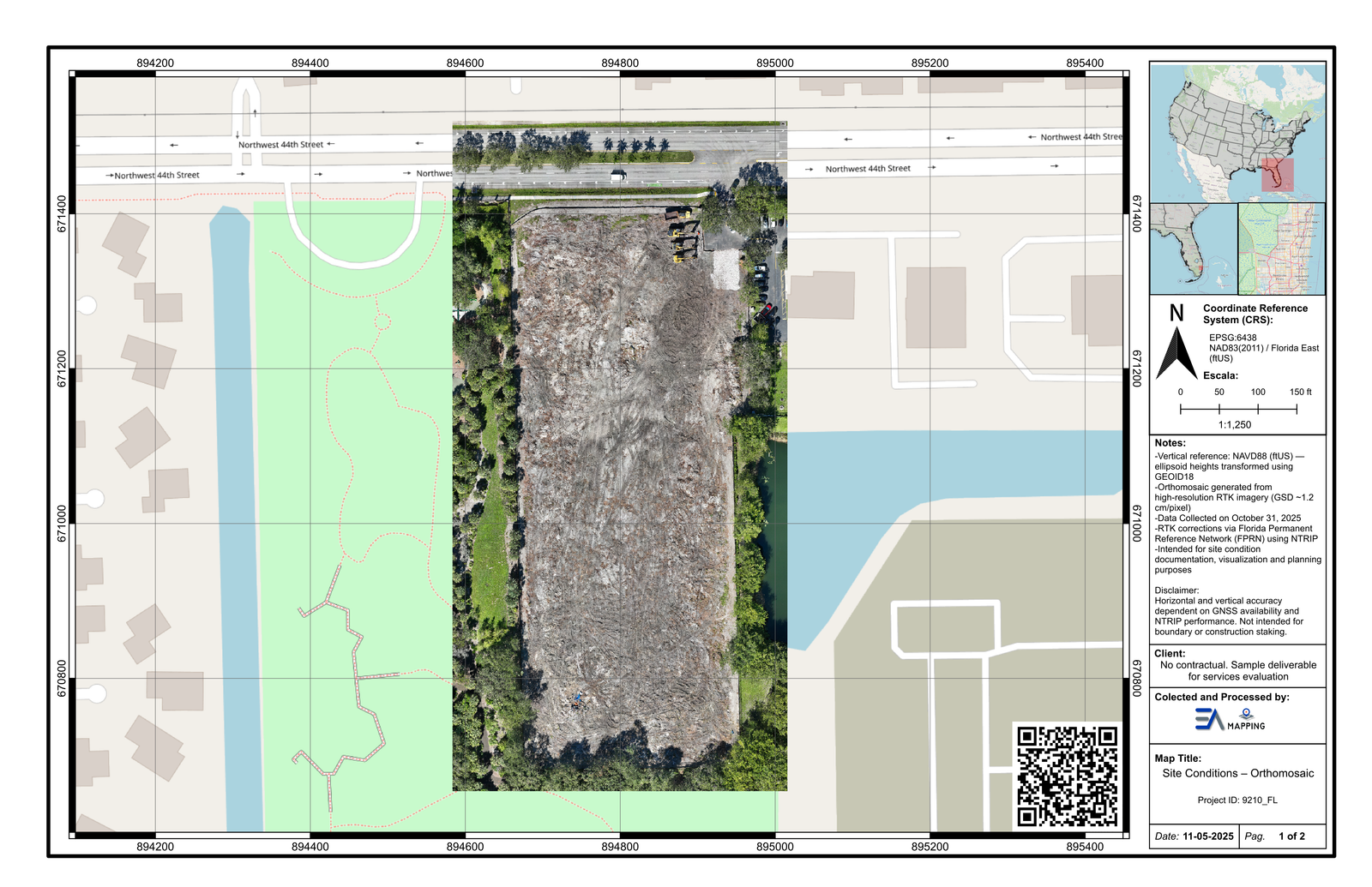 Drone Orthophoto Site Conditions