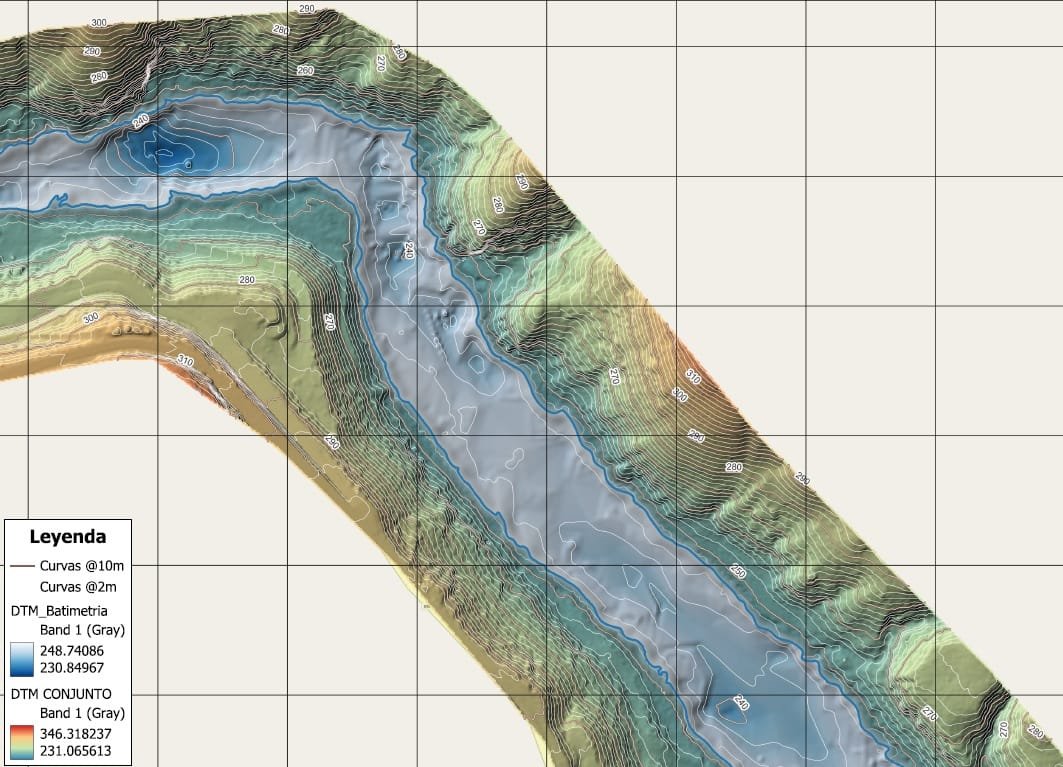 DTM Contour Map from LiDAR data
