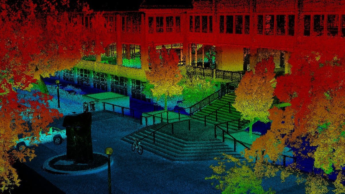 SLAM point cloud urban environment — reality capture